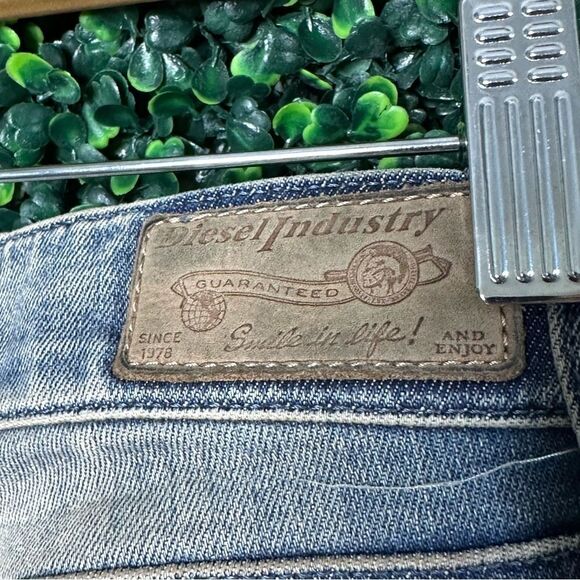 Diesel Grupee Distressed Thrashed Low Rise Skinny Denim Jeans Sz 27 - Picture 7 of 11